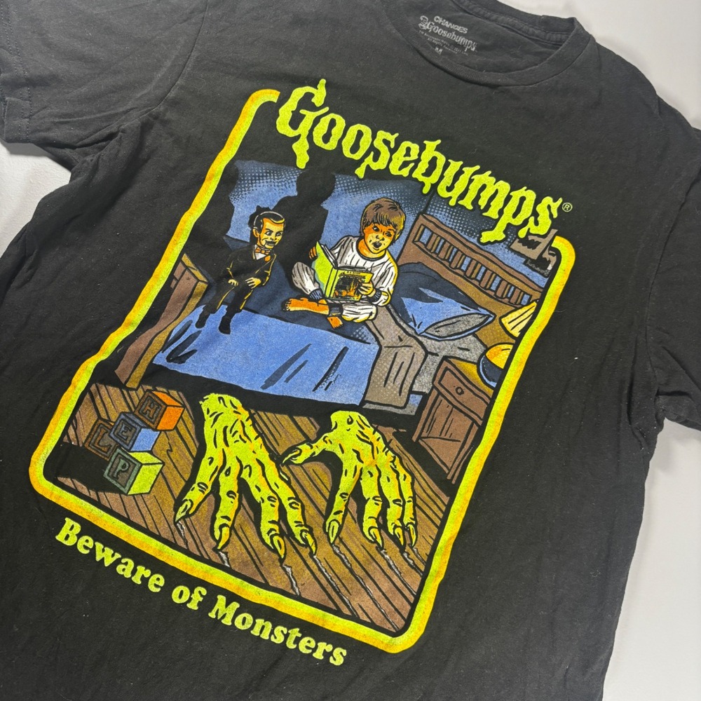 Goosebumps Beware of Monsters T Shirt Black‎ Size M Graphic Tee 2021
